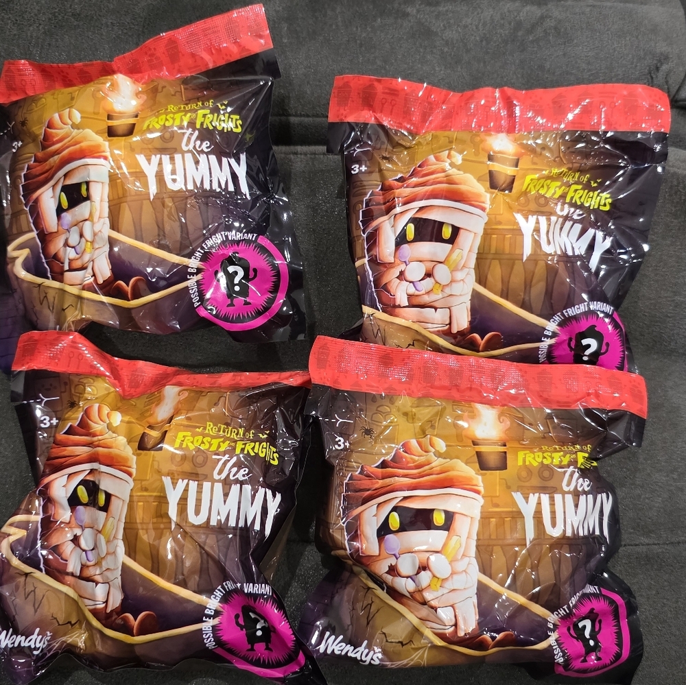 Set Of 4 Wendy's Frosty Frights Collectible Toy